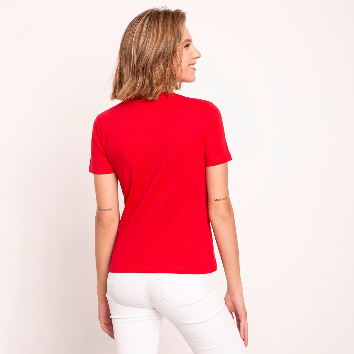 TOMMY HILFIGER - Polera Manga Corta Mujer Tommy Hilfiger