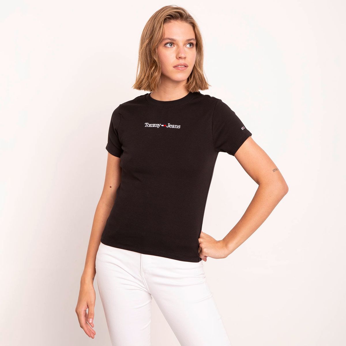 TOMMY HILFIGER - Polera Manga Corta Mujer Tommy Hilfiger