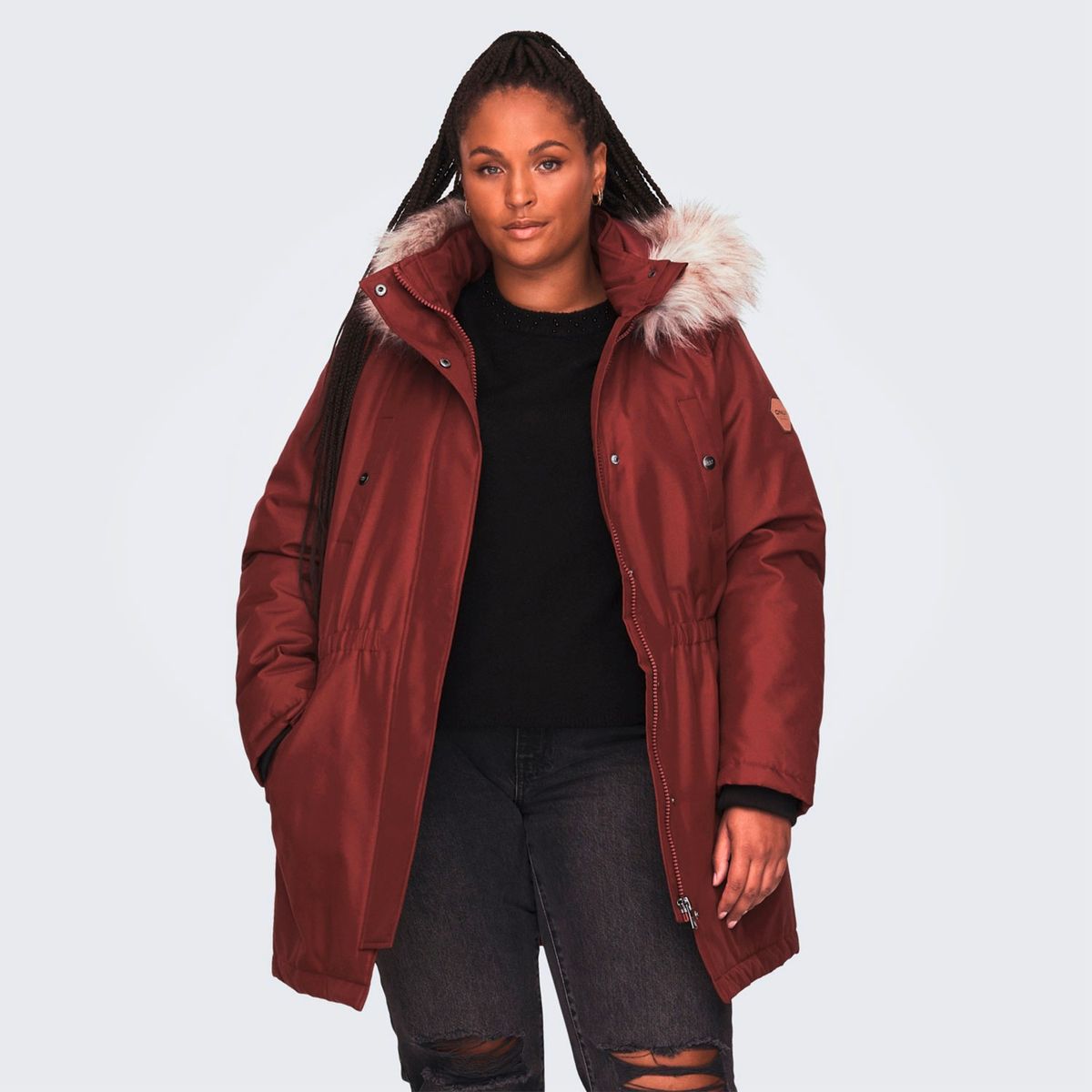ONLY - Only Parka Larga Curve Mujer