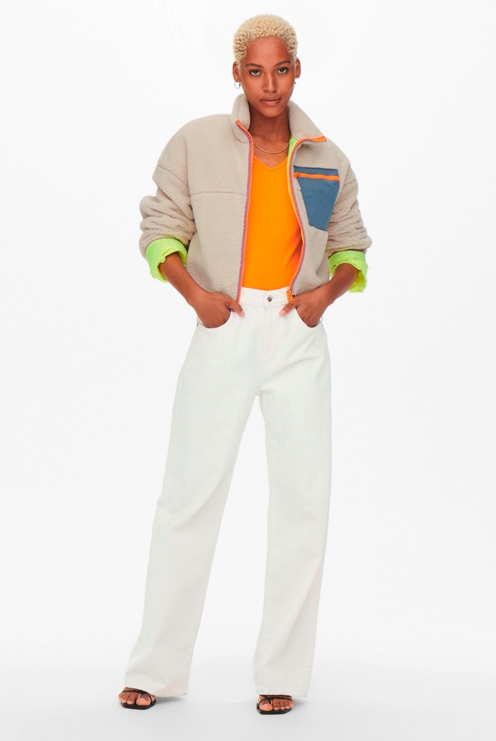 ONLY - Poleron Sherpa Mujer Only