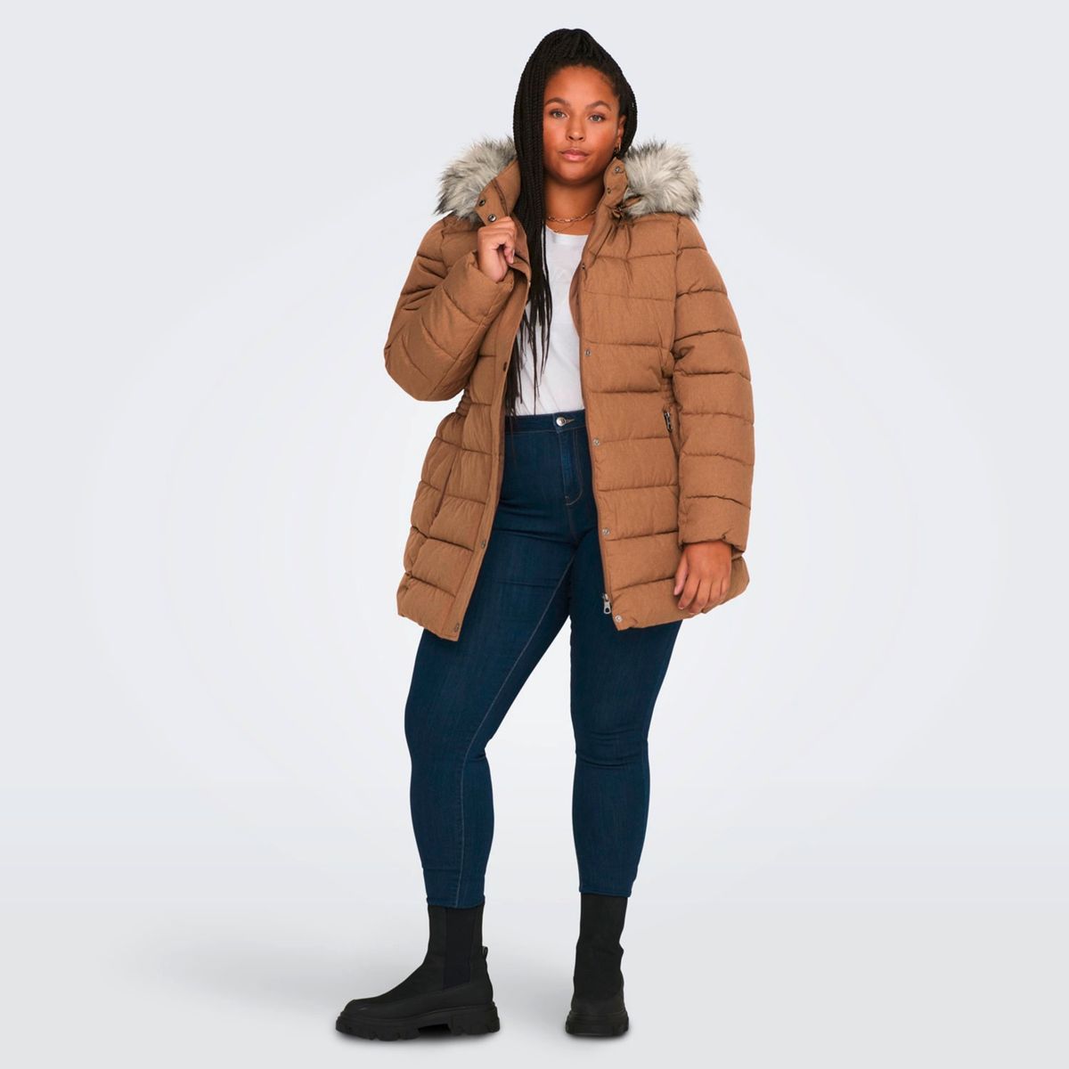 ONLY - Parka Larga Curve Mujer Only