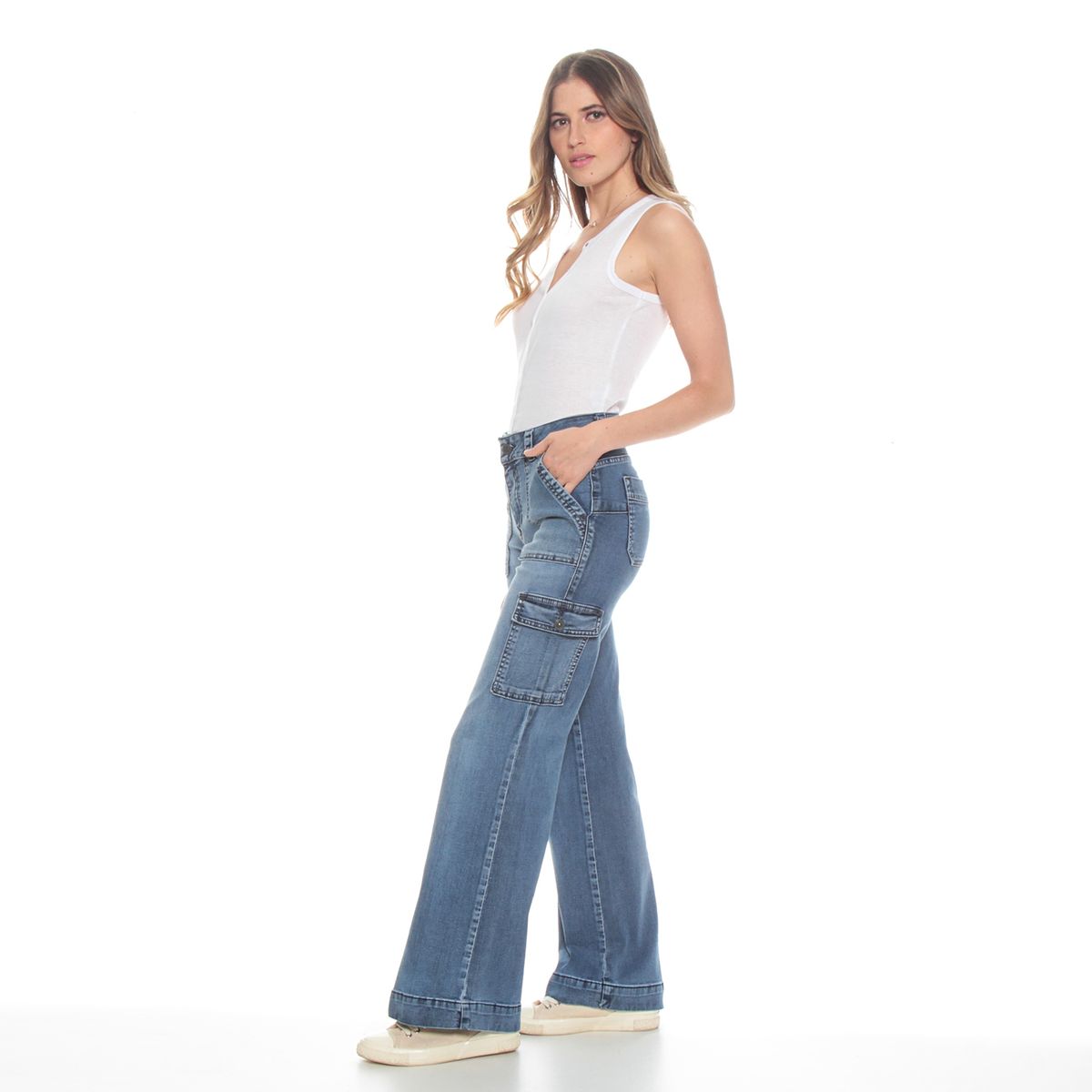 WADOS - Wados Jeans Palazzo Tiro Alto Mujer