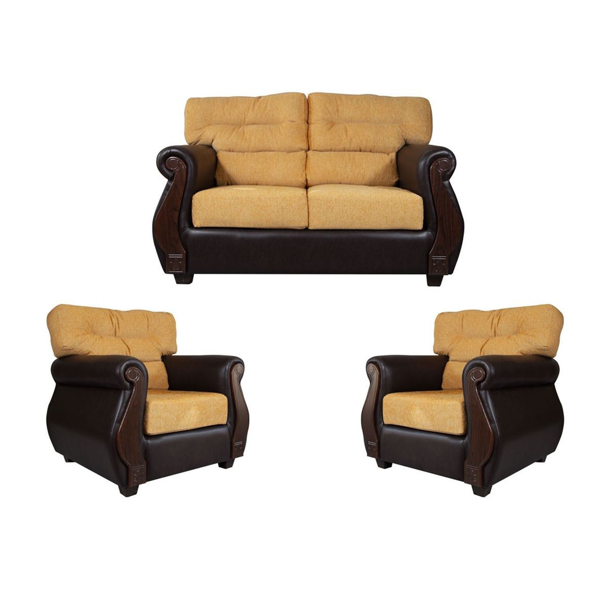 SANENZZO - Juego De Living Bukele 2+1+1 Sanenzzo