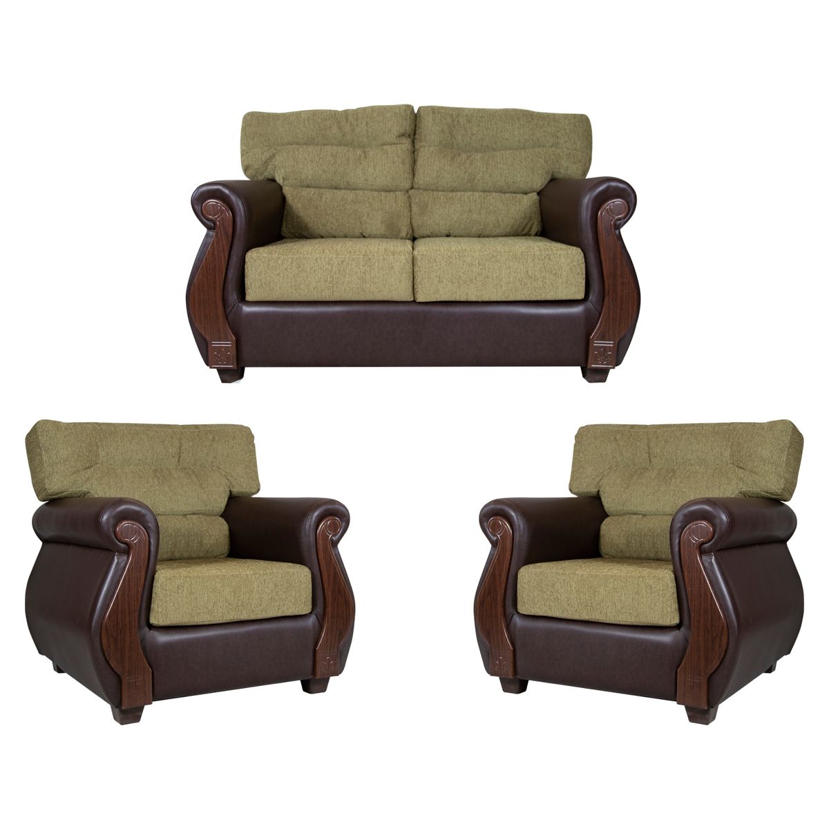 SANENZZO - Juego De Living Bukele 2+1+1 Sanenzzo