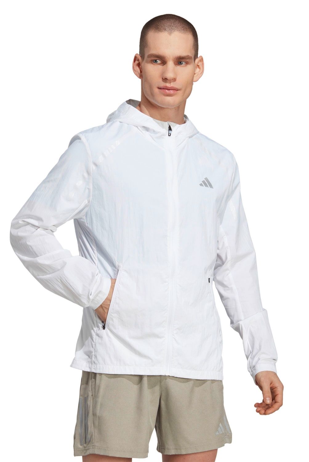 ADIDAS - Cortaviento Impermeable Manga Larga Hombre Adidas