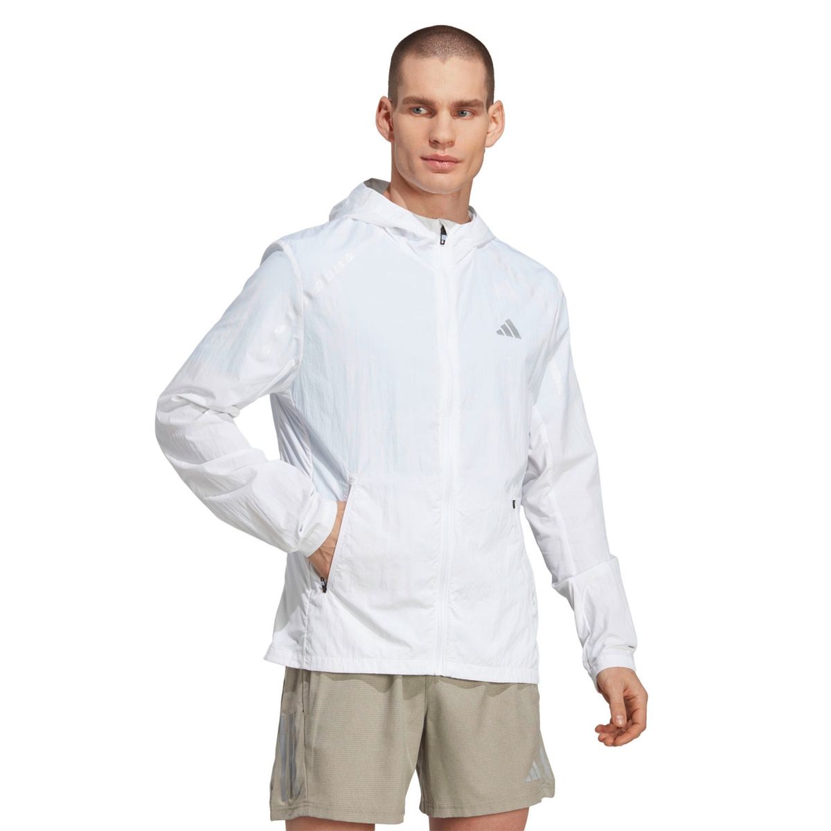 ADIDAS - Cortaviento Impermeable Manga Larga Hombre Adidas
