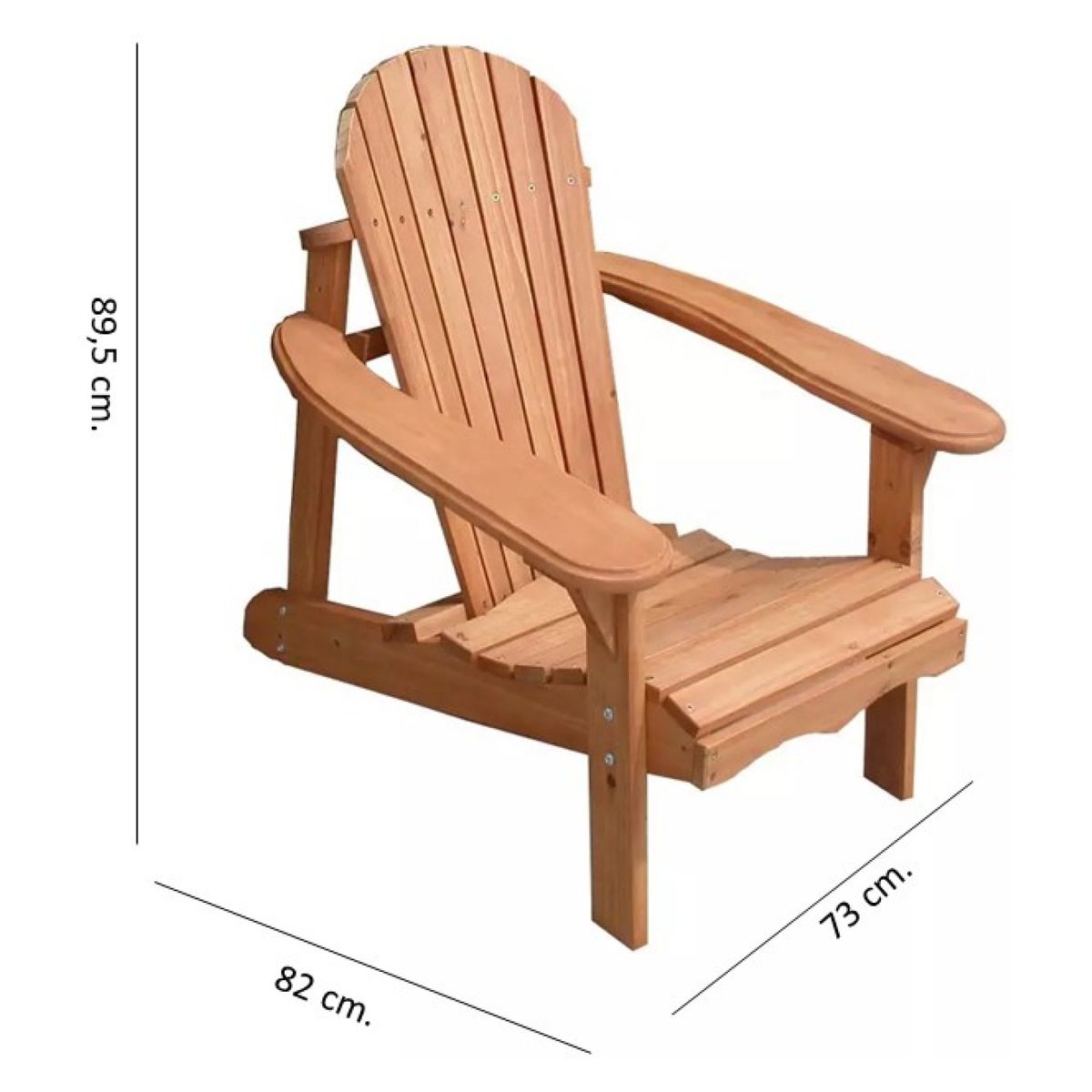 TECNOMOBILI - Silla Madera Fija Muskoka Tecnomobili