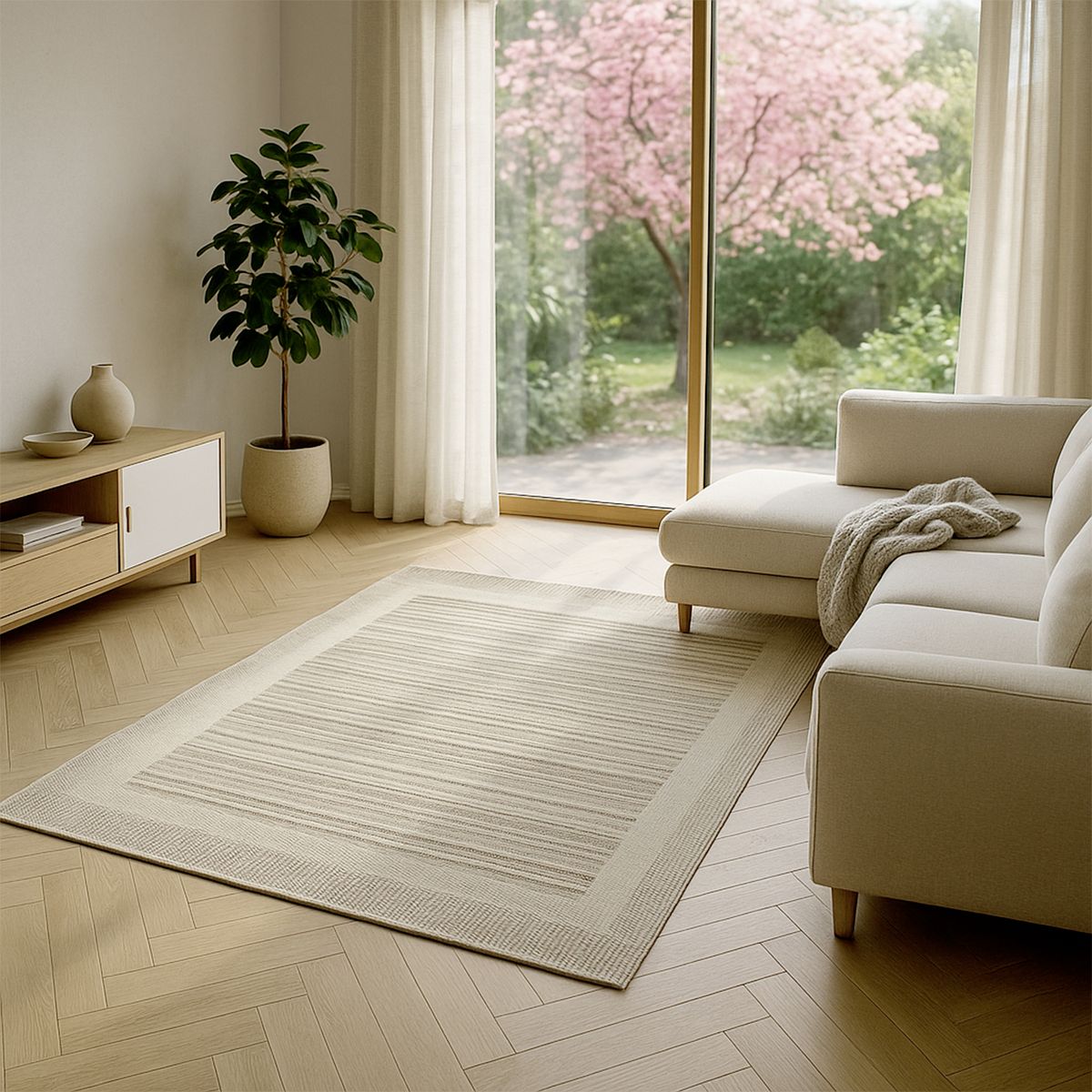 IDETEX - Alfombra Sisal Dawn Crema 160X230 Cm Idetex