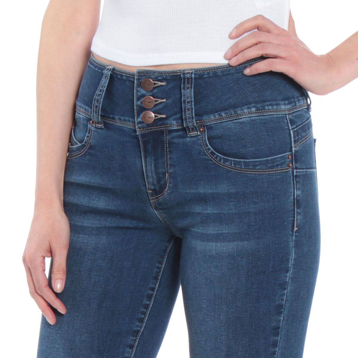 WADOS - Jeans Skinny Tiro Alto Mujer Wados