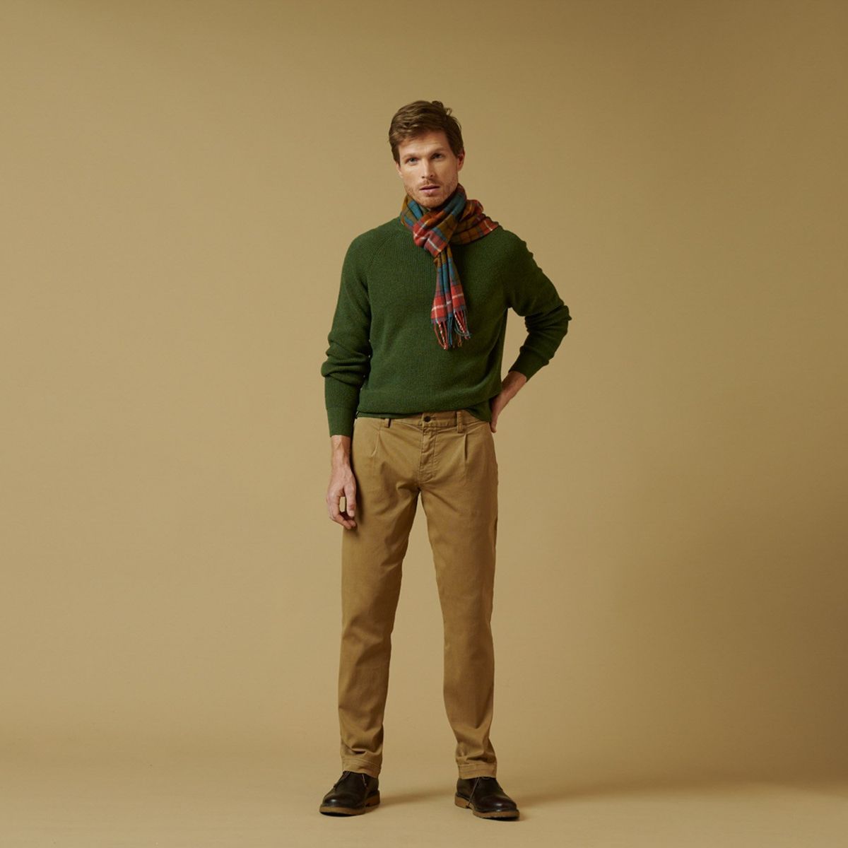 SAVILLE ROW - Pantalón Straight Fit Algodón Hombre Saville Row