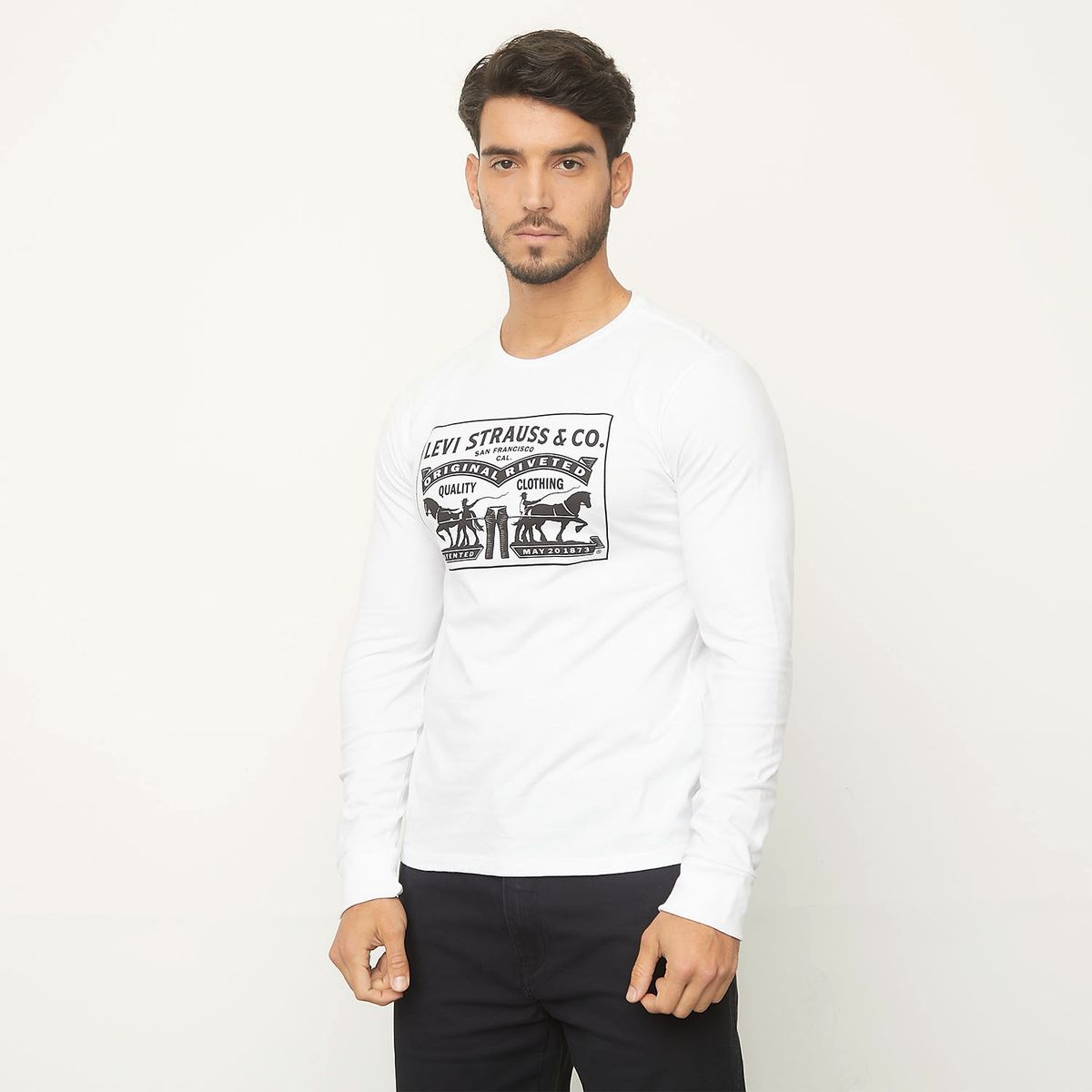 LEVIS - Levis Polera Hombre Manga Larga Algodón