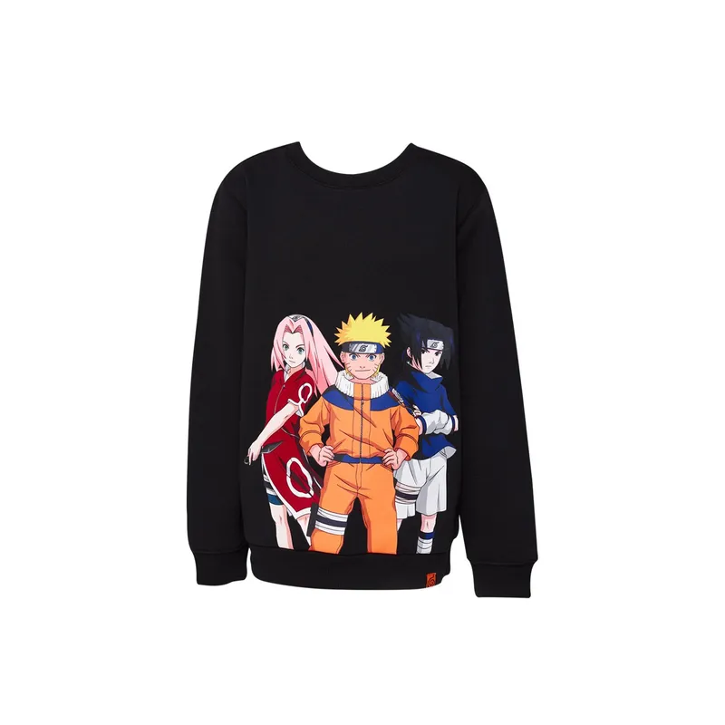 FASHION'S PARK - POLERÓN NARUTO PRINT NEGRO