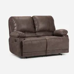 ROSEN - Sofá Reclinable Bucarest Pu 2 Cuerpos Gris