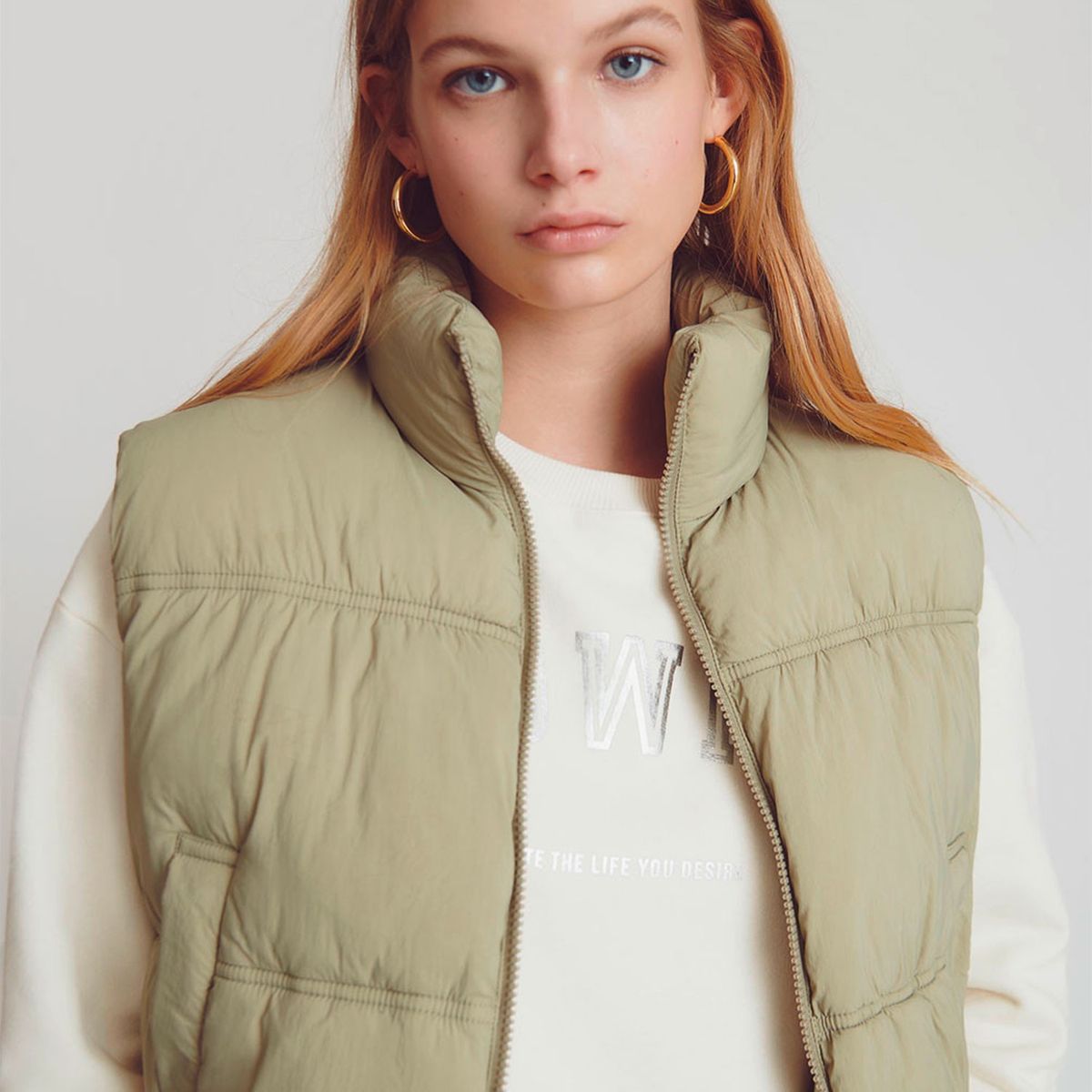 BROWNIE - Chaqueta Acolchada Cropped Mujer Brownie