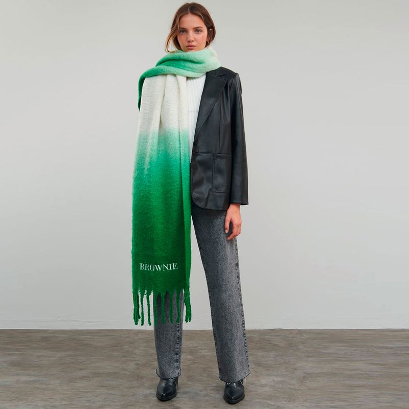 BROWNIE - Brownie Bufanda Degradada Dip Dye Mujer