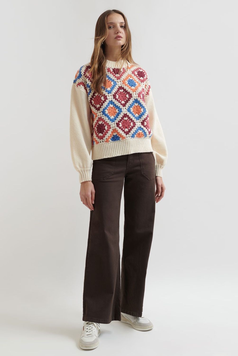 BROWNIE - Sweater Crochet  Mujer Brownie