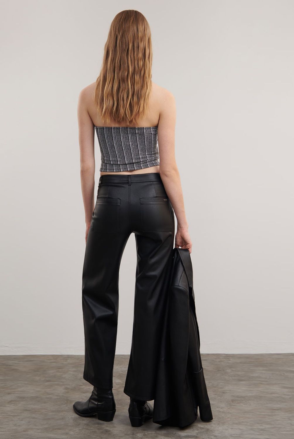 BROWNIE - Pantalón Culotte Efecto Piel Mujer Brownie