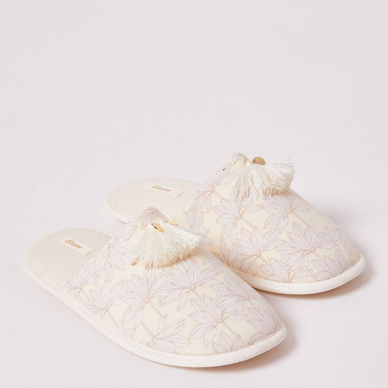 ETAM - Pantuflas Jaune Mujer Etam