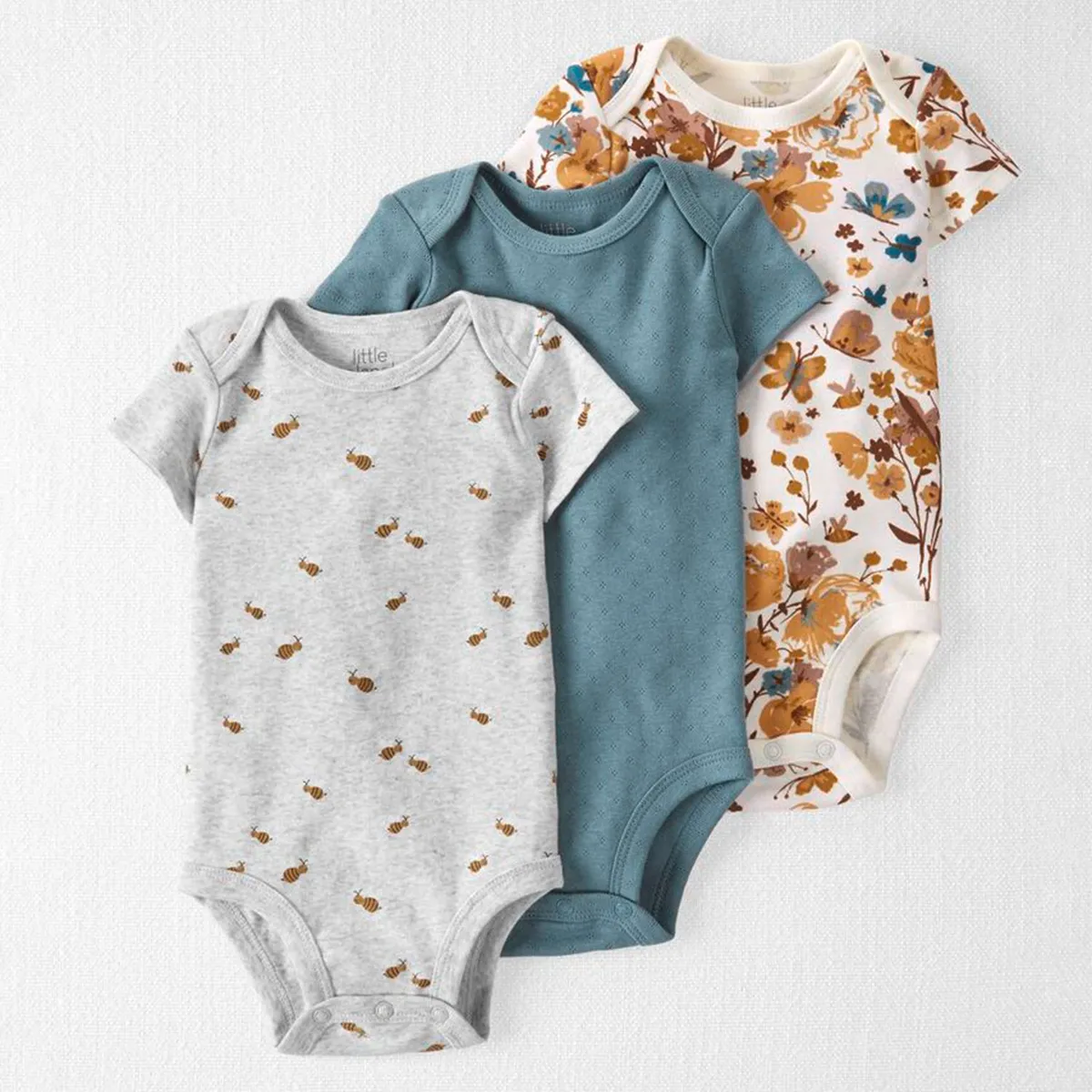 CARTER'S - Pack de Bodys 3 Unidades Algodón Orgánico Bebé Niña Carter's