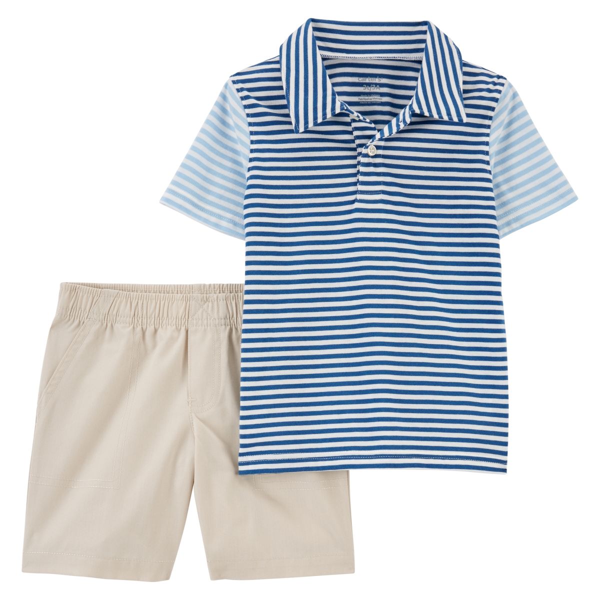 CARTER'S - Conjunto 2 Piezas Polera y Short Bebé Niño Carter's