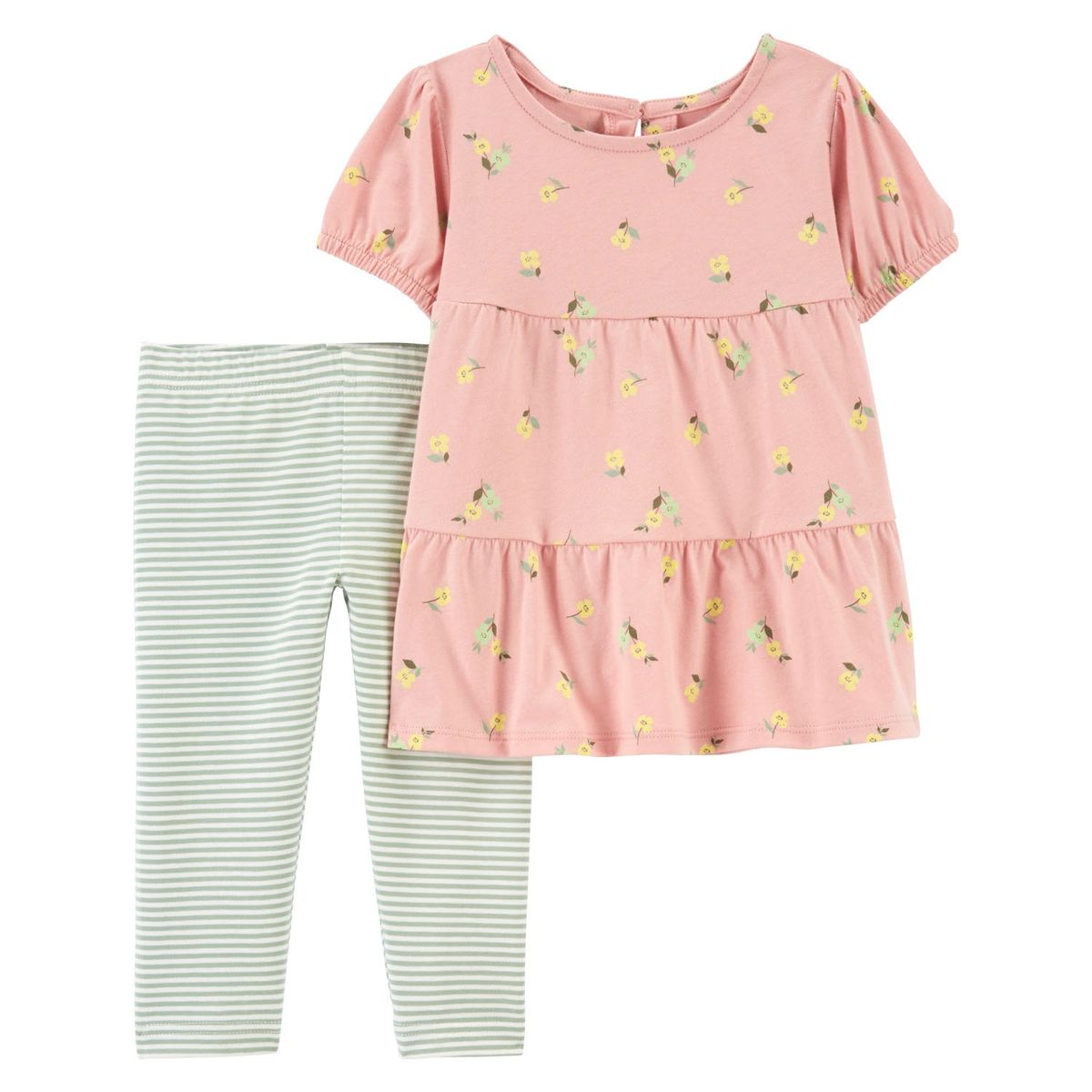 CARTER'S - Conjunto 2 Piezas Polera y Calza Bebé Niña Carter's