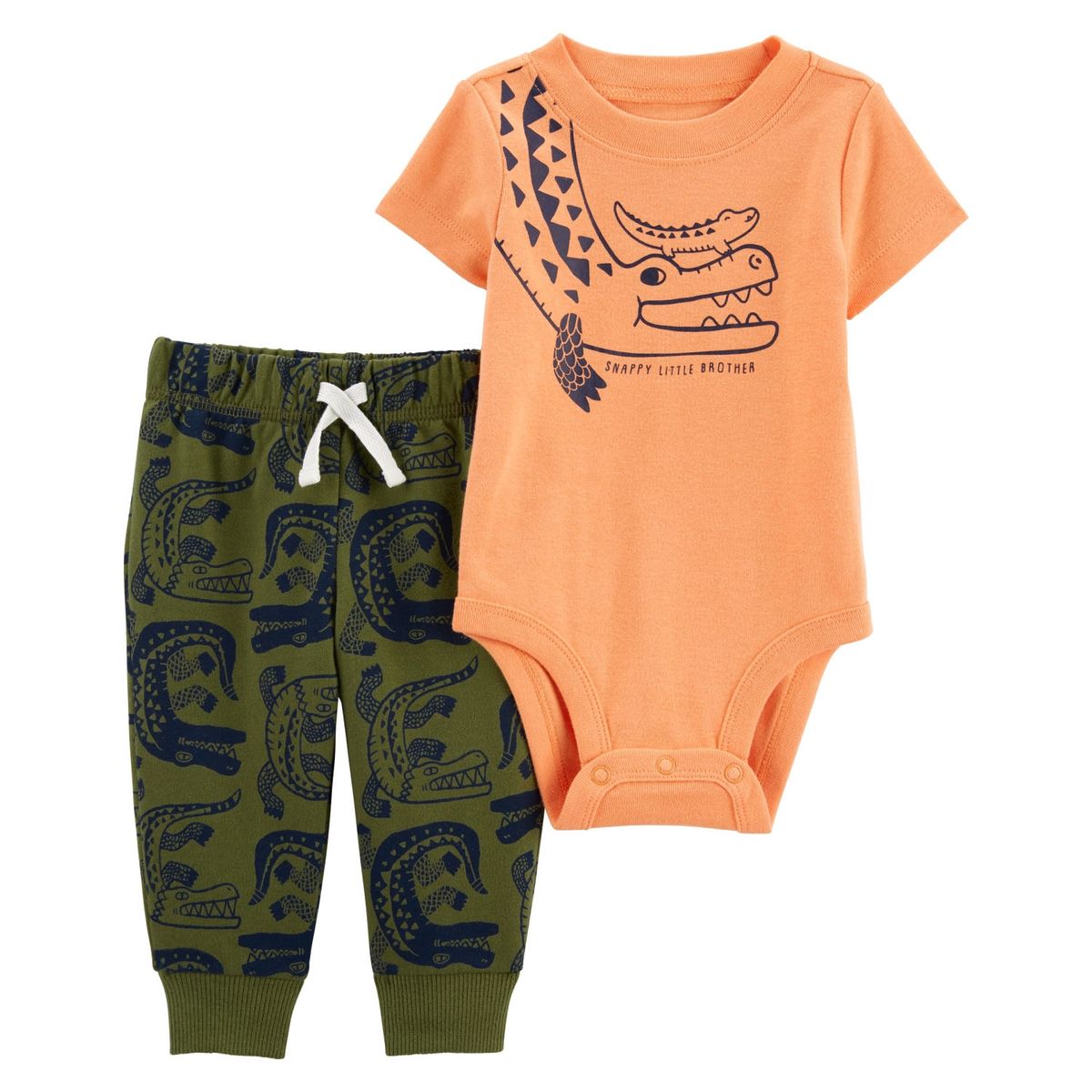 CARTER'S - Conjunto 2 Piezas Body y Pantalón de Buzo Bebé Niño Carter's