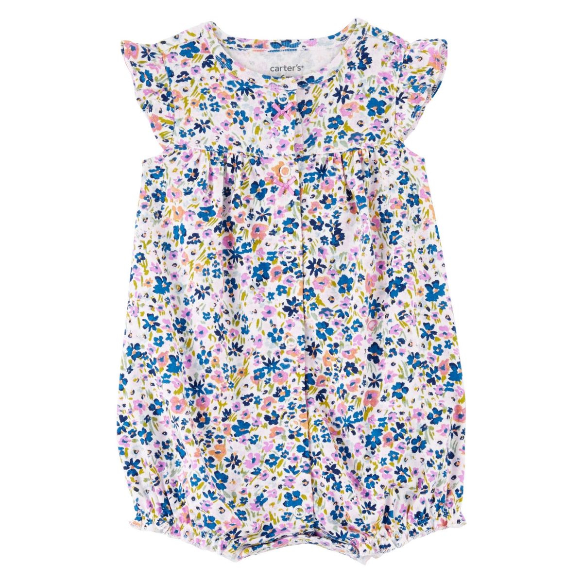 CARTER'S - Enterito Algodón Flores Bebe Niña Carter's