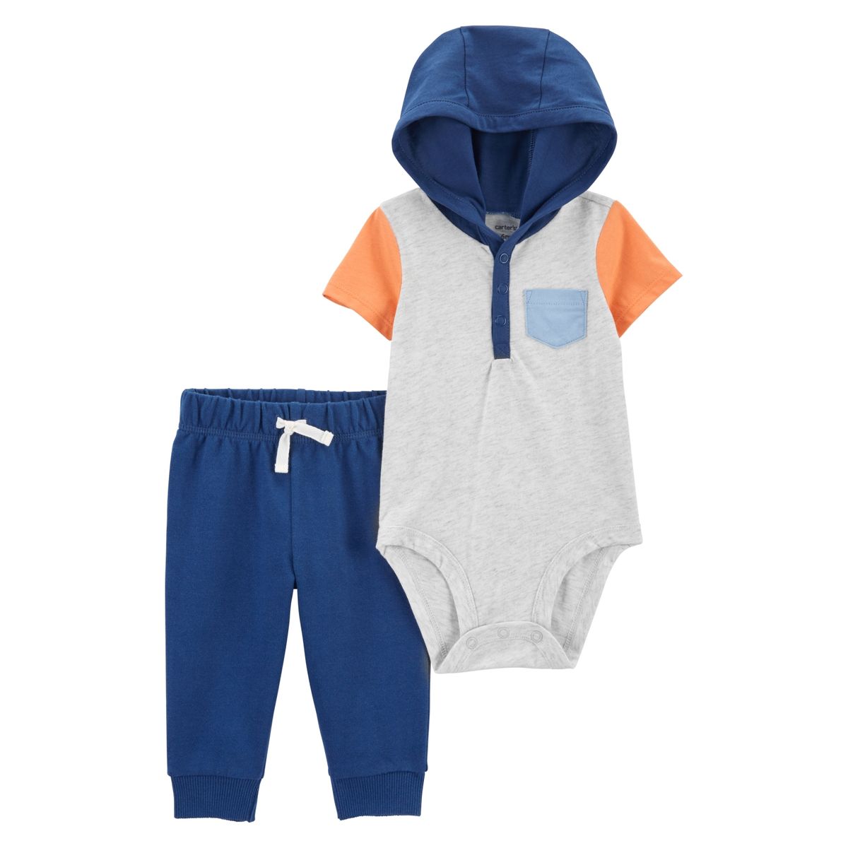 CARTER'S - Conjunto 2 Piezas Body y Pantalón de Buzo Bebé Niño Carter's