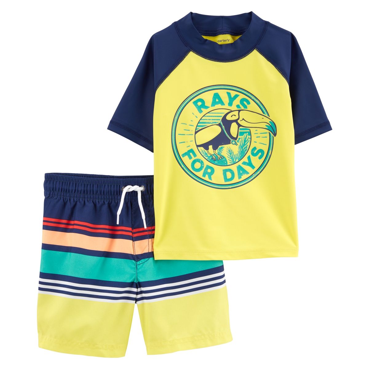 CARTER'S - Traje De Baño 2 Piezas Protección Uv50+ Bebé Niño Carter's