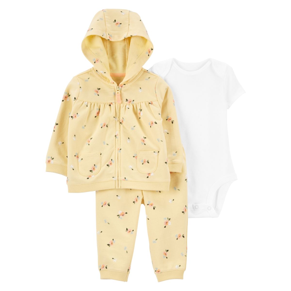 CARTER'S - Conjunto 3 Piezas Pantalón y Dos Body Bebé Niña Carter's