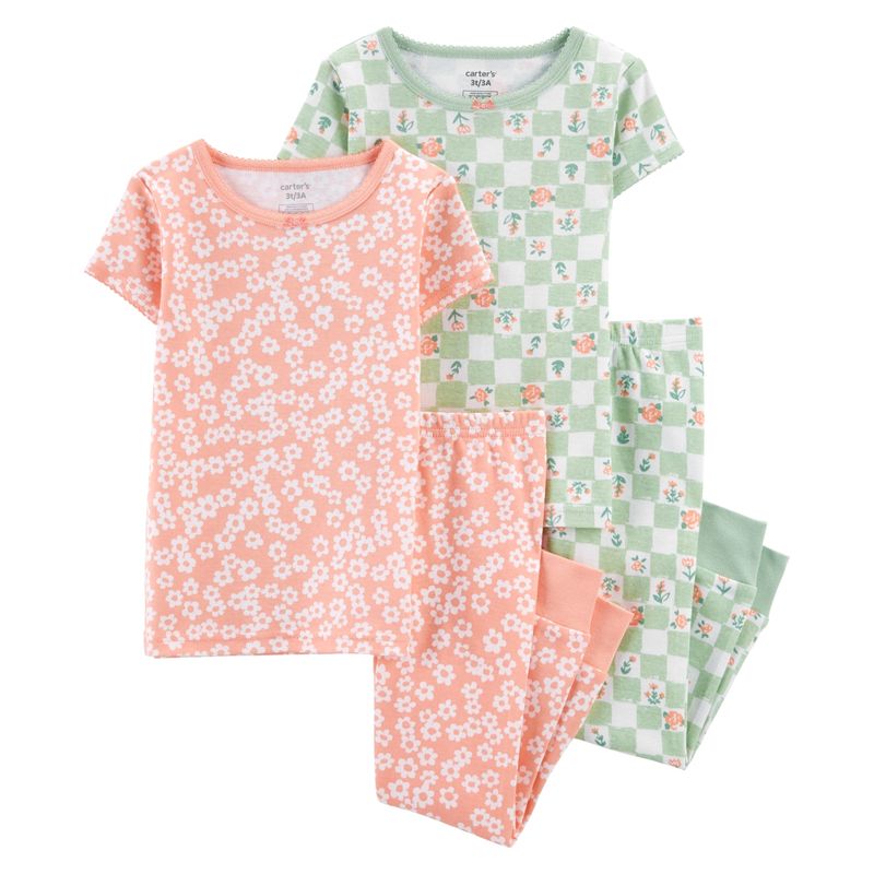 CARTER'S - Conjunto 4 Piezas Pijama Algodon   Niña Carter´s