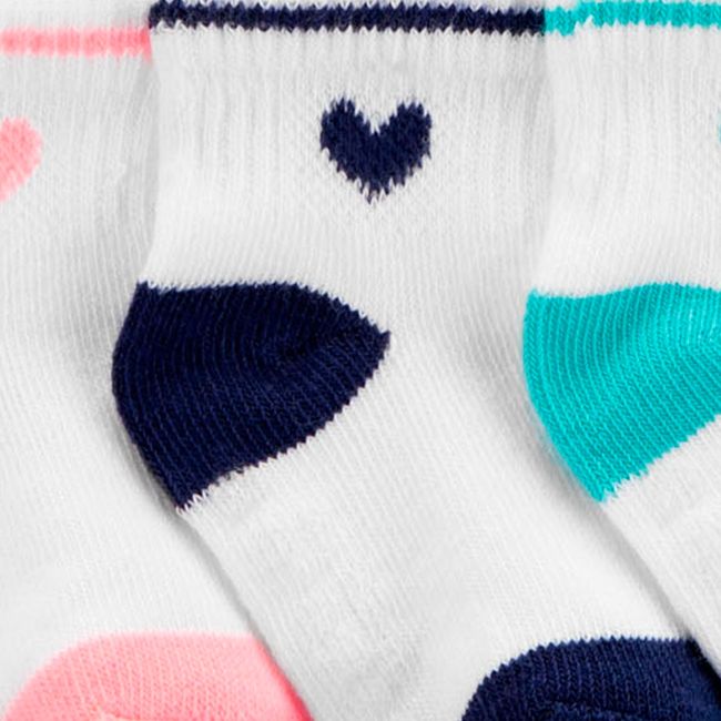 CARTER'S - Pack 6 Pares Calcetines Algodón Niña Carter's