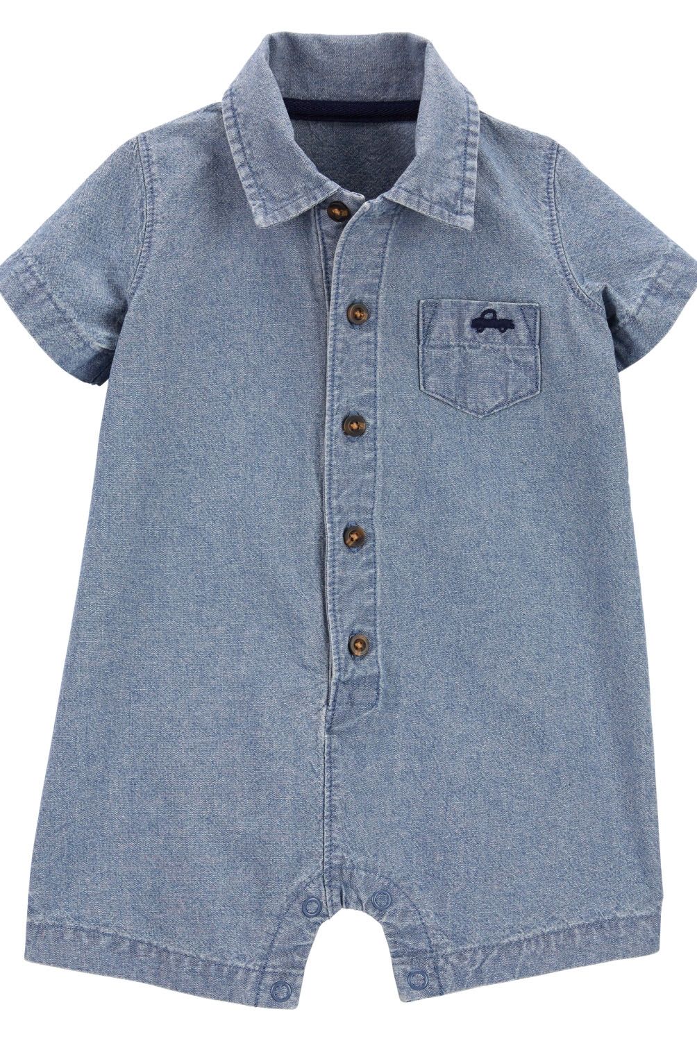 CARTER'S - Enterito Denim Camisero  Bebé Niño Carter's