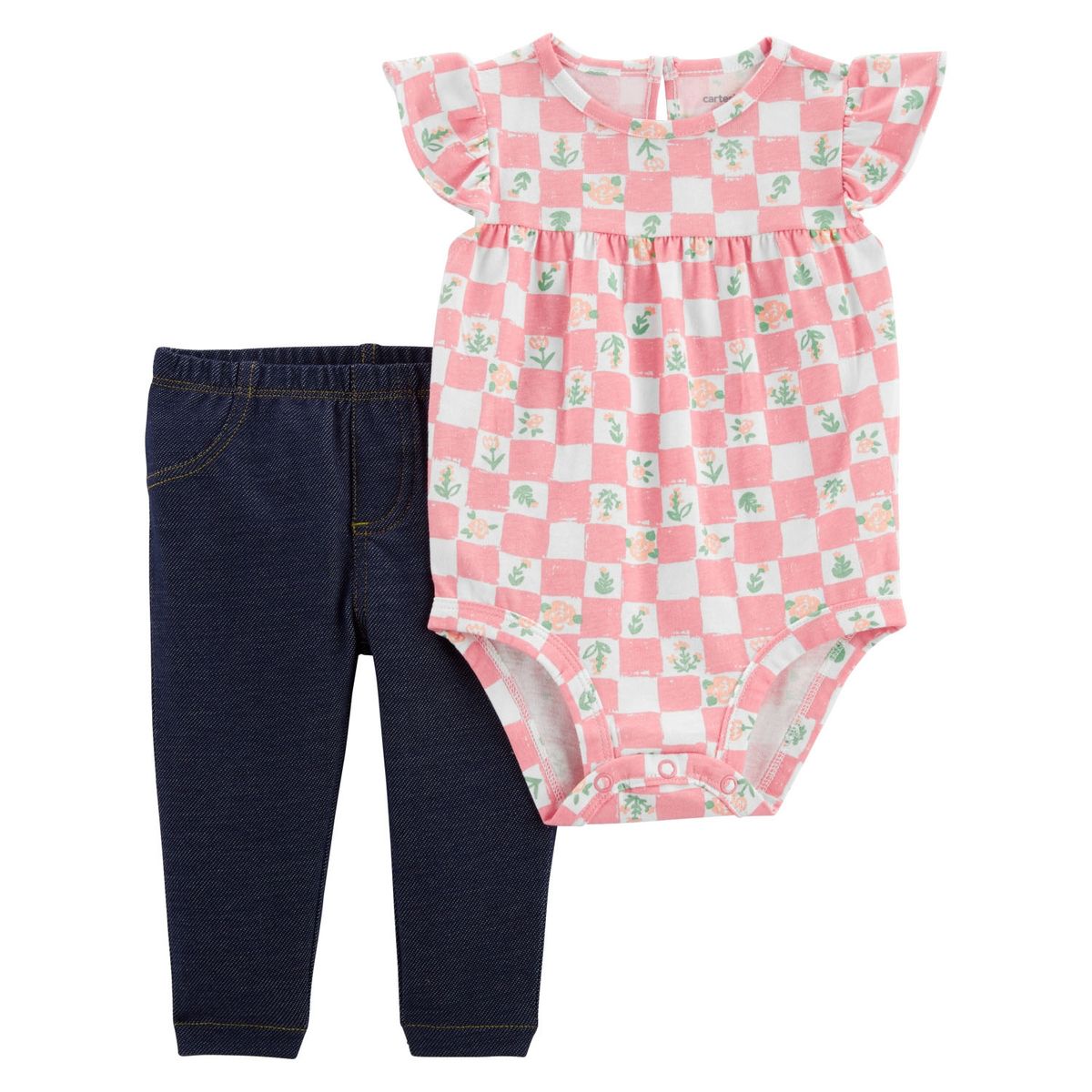 CARTER'S - Conjunto 2 Piezas Body Y Pantalon Bebé Niña Carter's