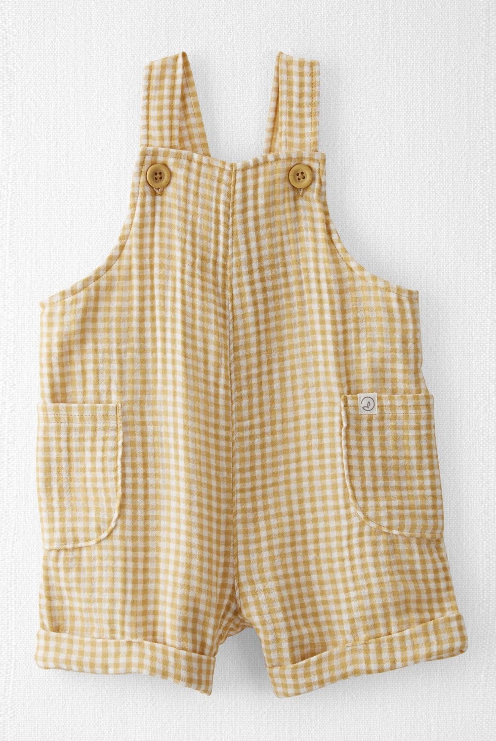CARTER'S - Jardinera Corta Gasa Algodón Orgánico Bebé Unisex Carter's