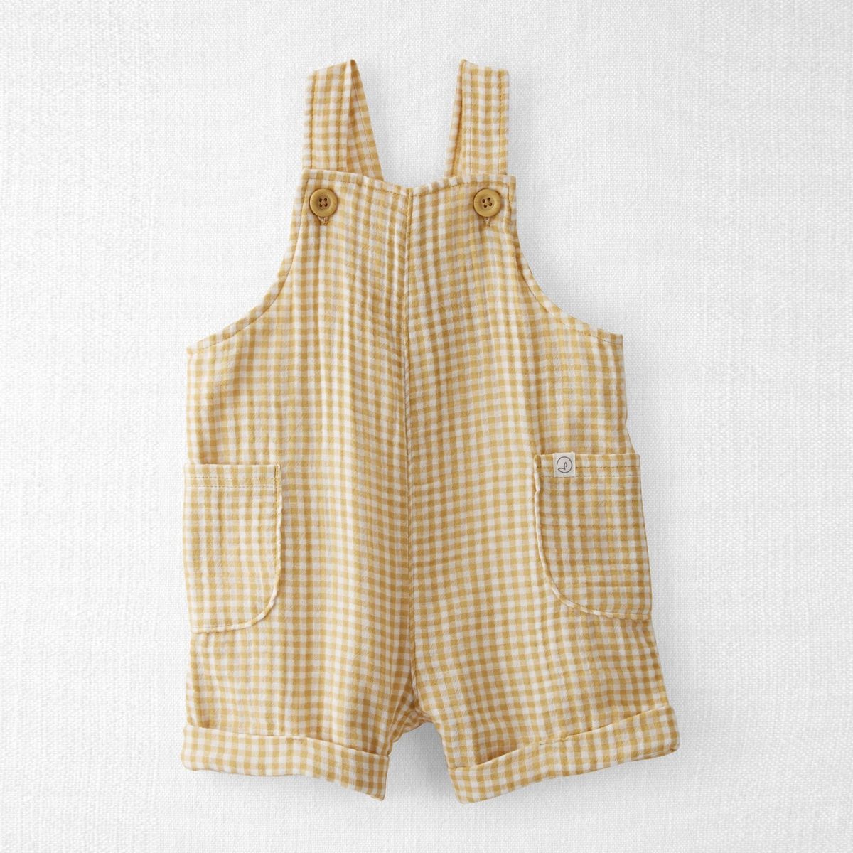 CARTER'S - Jardinera Corta Gasa Algodón Orgánico Bebé Unisex Carter's