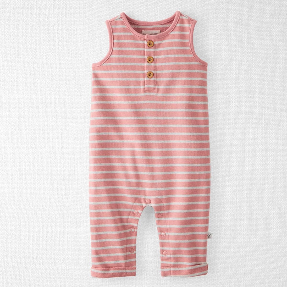 CARTER'S - Enterito Algodón Orgánico Rayas Bebé Niña Carter's