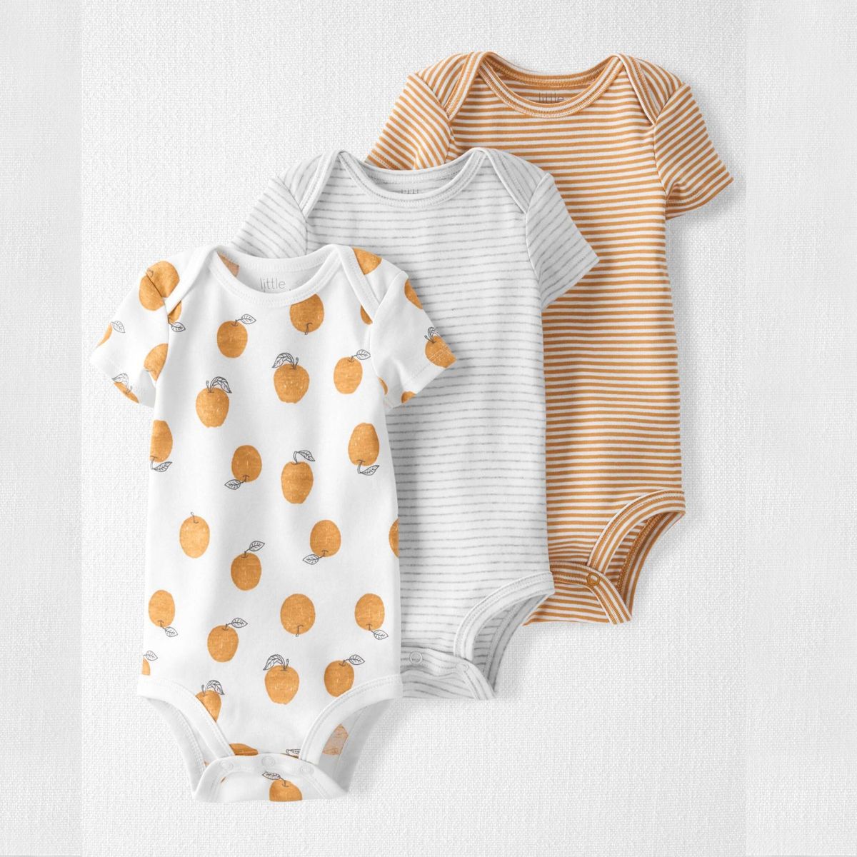 CARTER'S - Bodies Algodón Orgánico Pack 3 Unidades Bebé Unisex Carter's