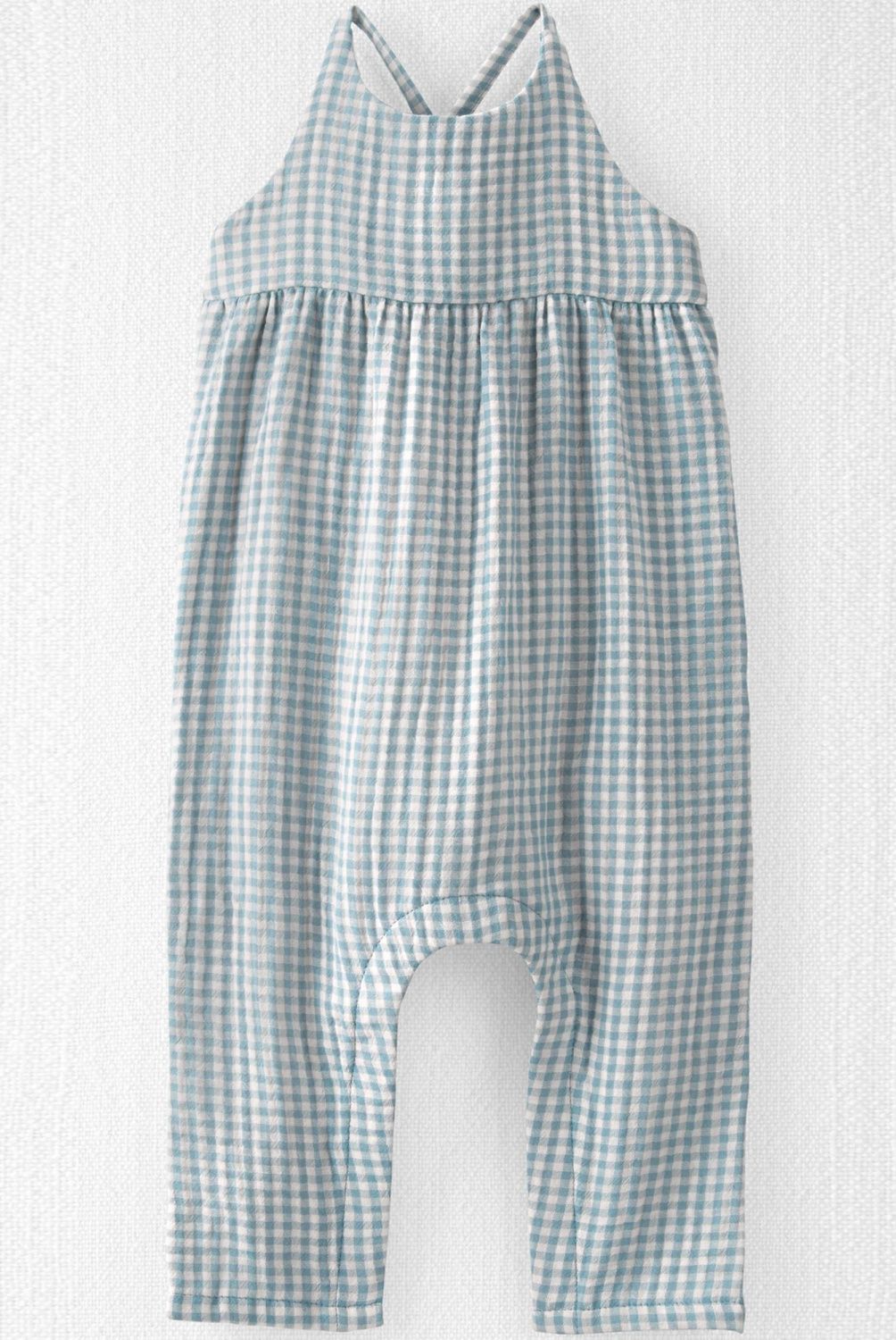 CARTER'S - Enterito Algodón Orgánico Cuadrille Bebé Niña Carter's
