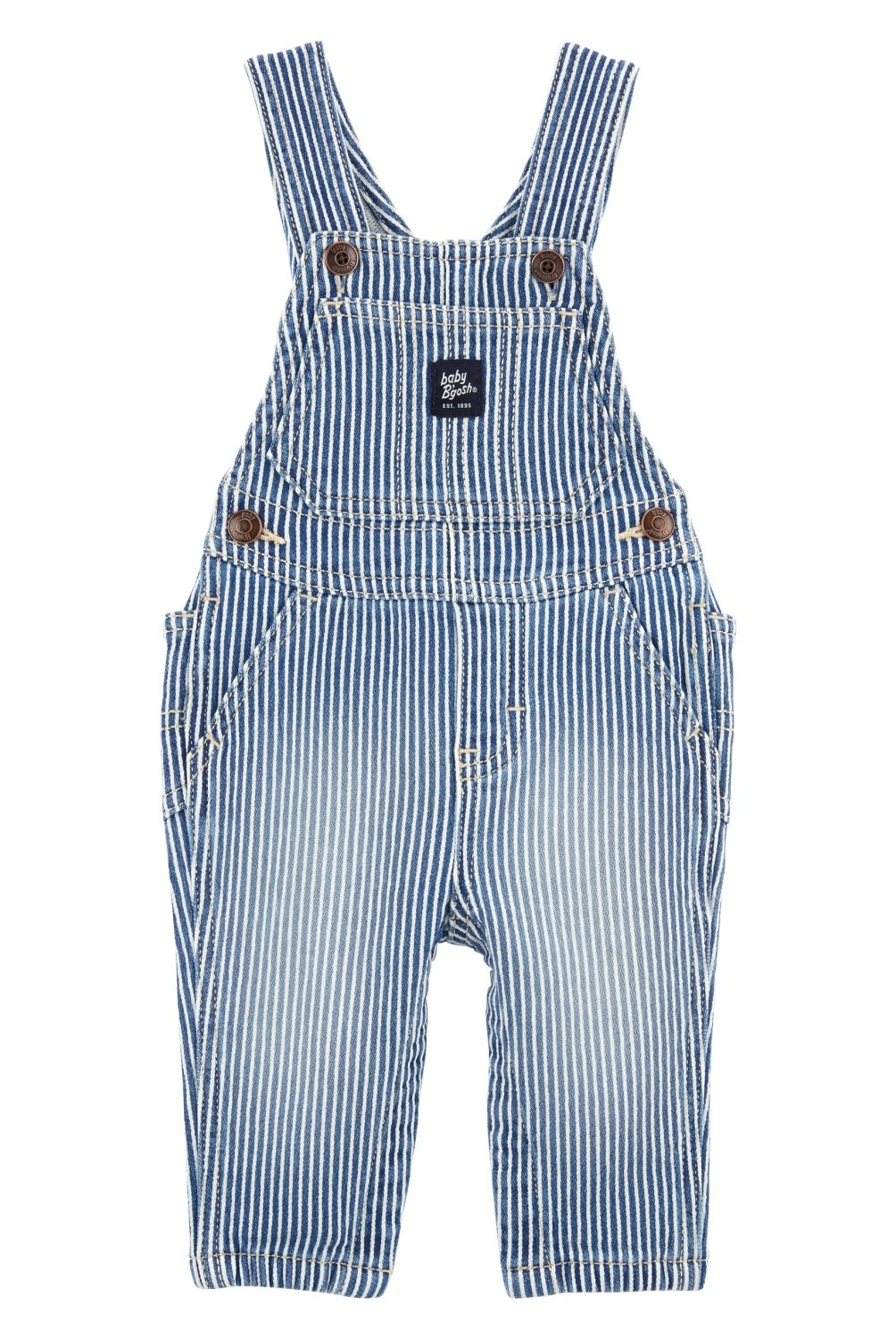 OSHKOSH - Jardinera Mezclilla Rayas Bebé Niño Oshkosh