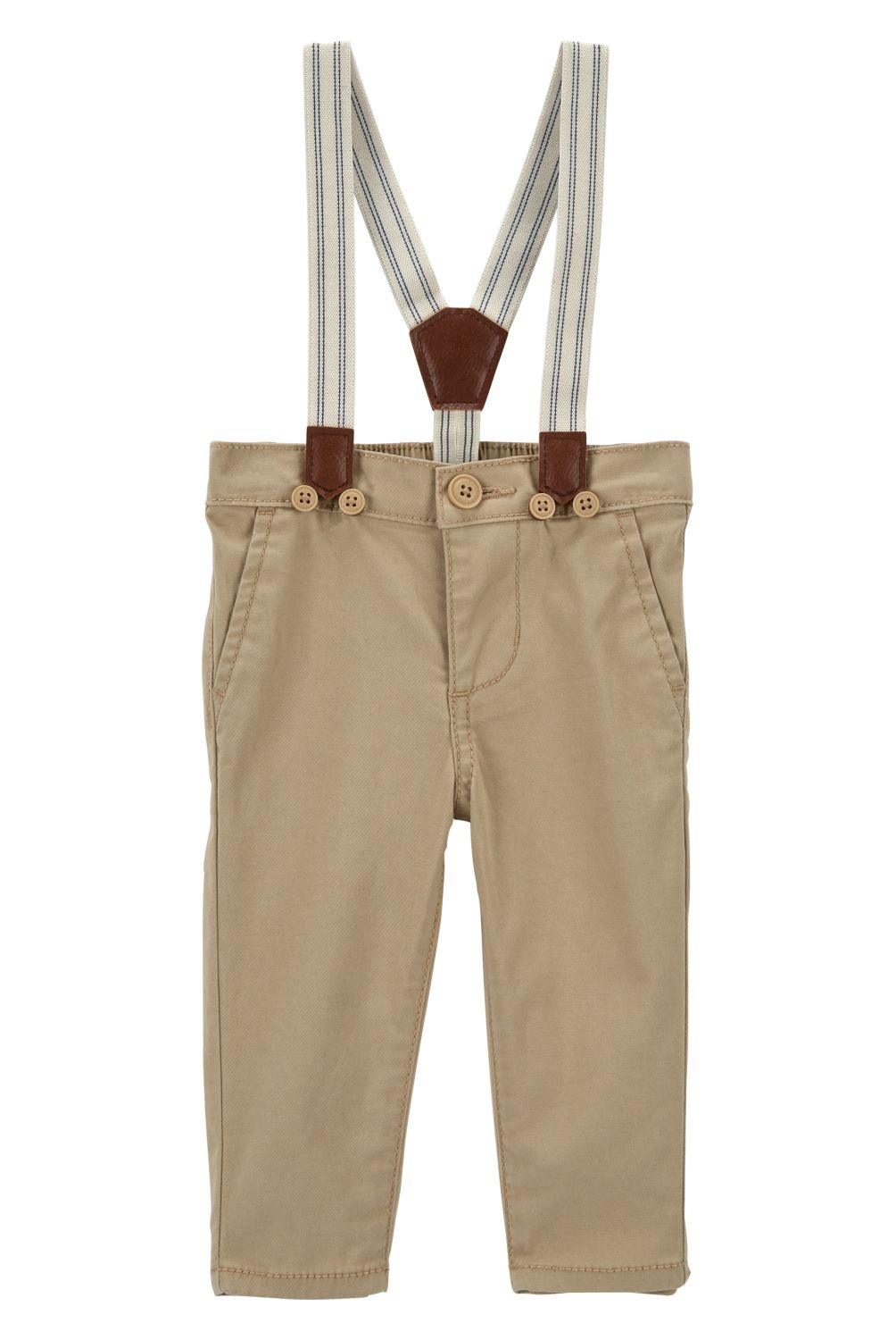 OSHKOSH - Pantalon Chino Clasico Con Suspensores Bebé Niño Oshkosh
