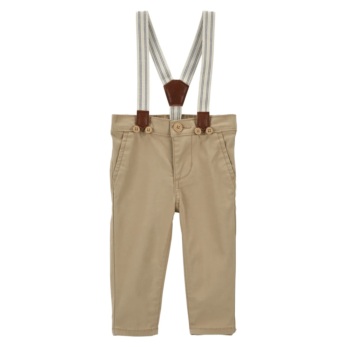 OSHKOSH - Pantalon Chino Clasico Con Suspensores Bebé Niño Oshkosh