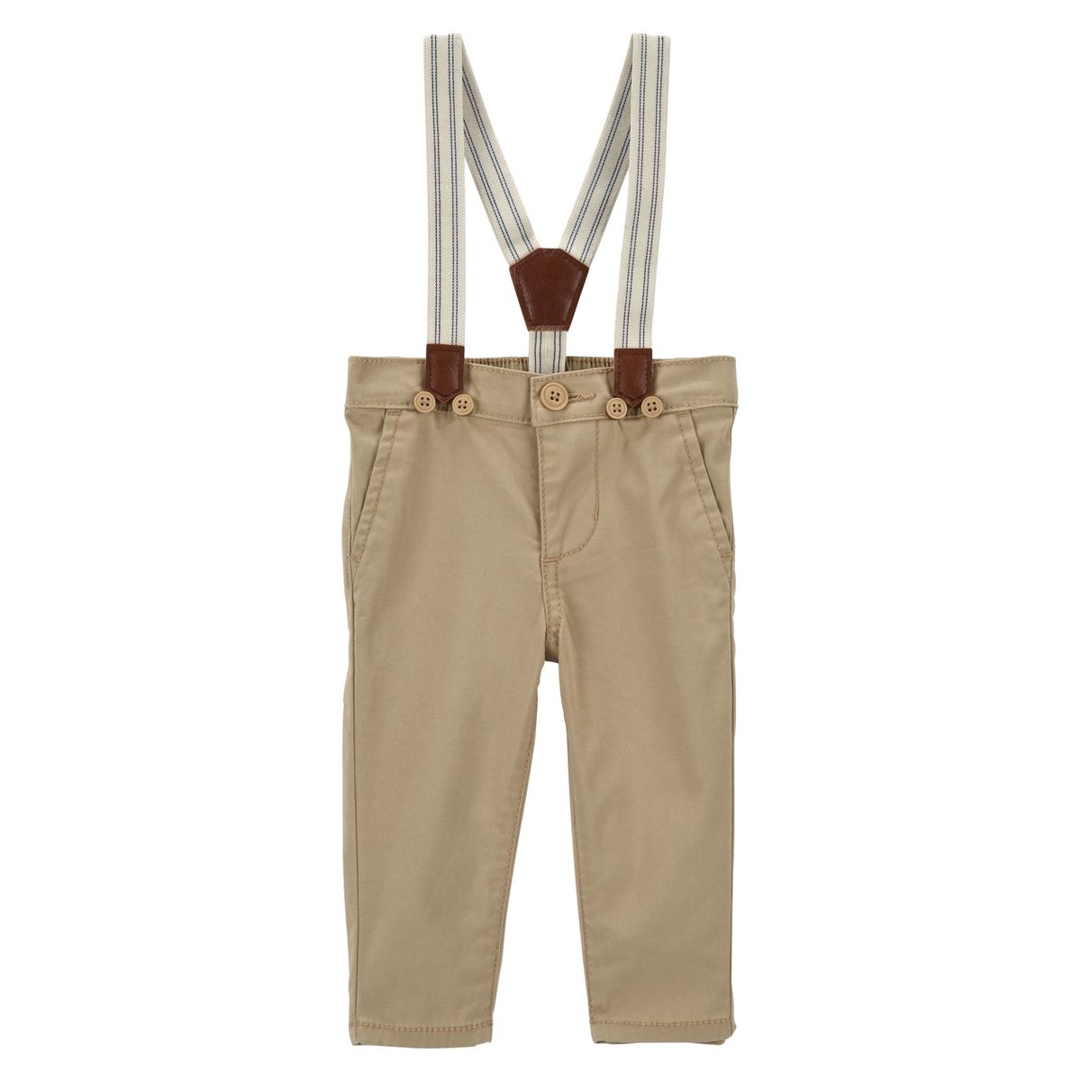 OSHKOSH - Pantalon Chino Clasico Con Suspensores Bebé Niño Oshkosh