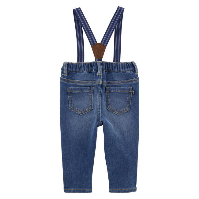 OSHKOSH - Jeans Mezclilla Con Suspensores Bebé Niño Oshkosh