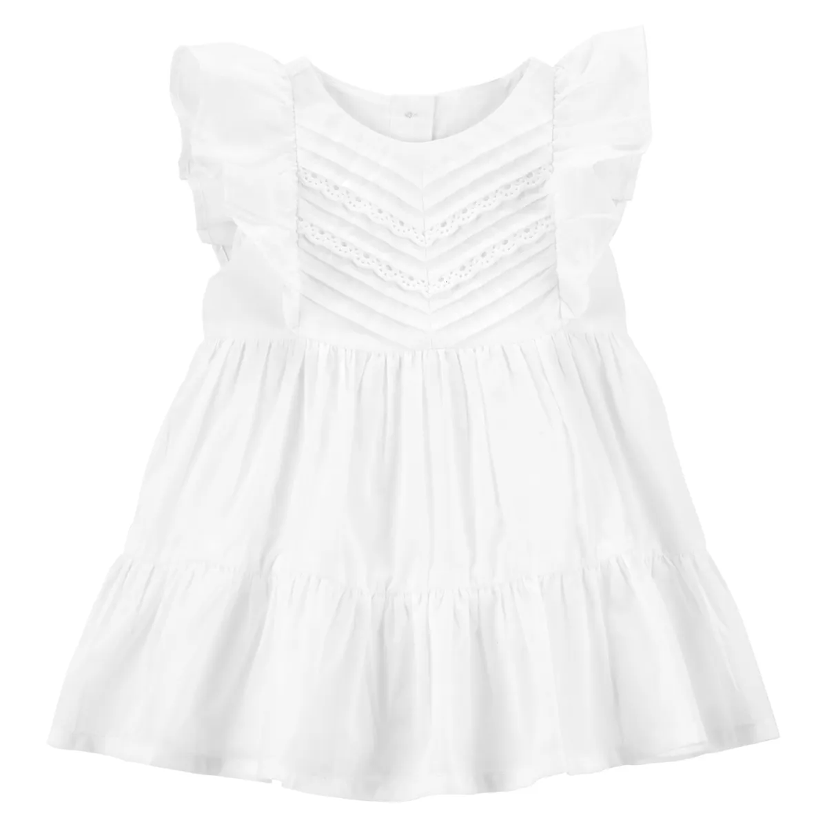 OSHKOSH - Vestido Capas Con Cubre Pañal Bebé Niña Oshkosh