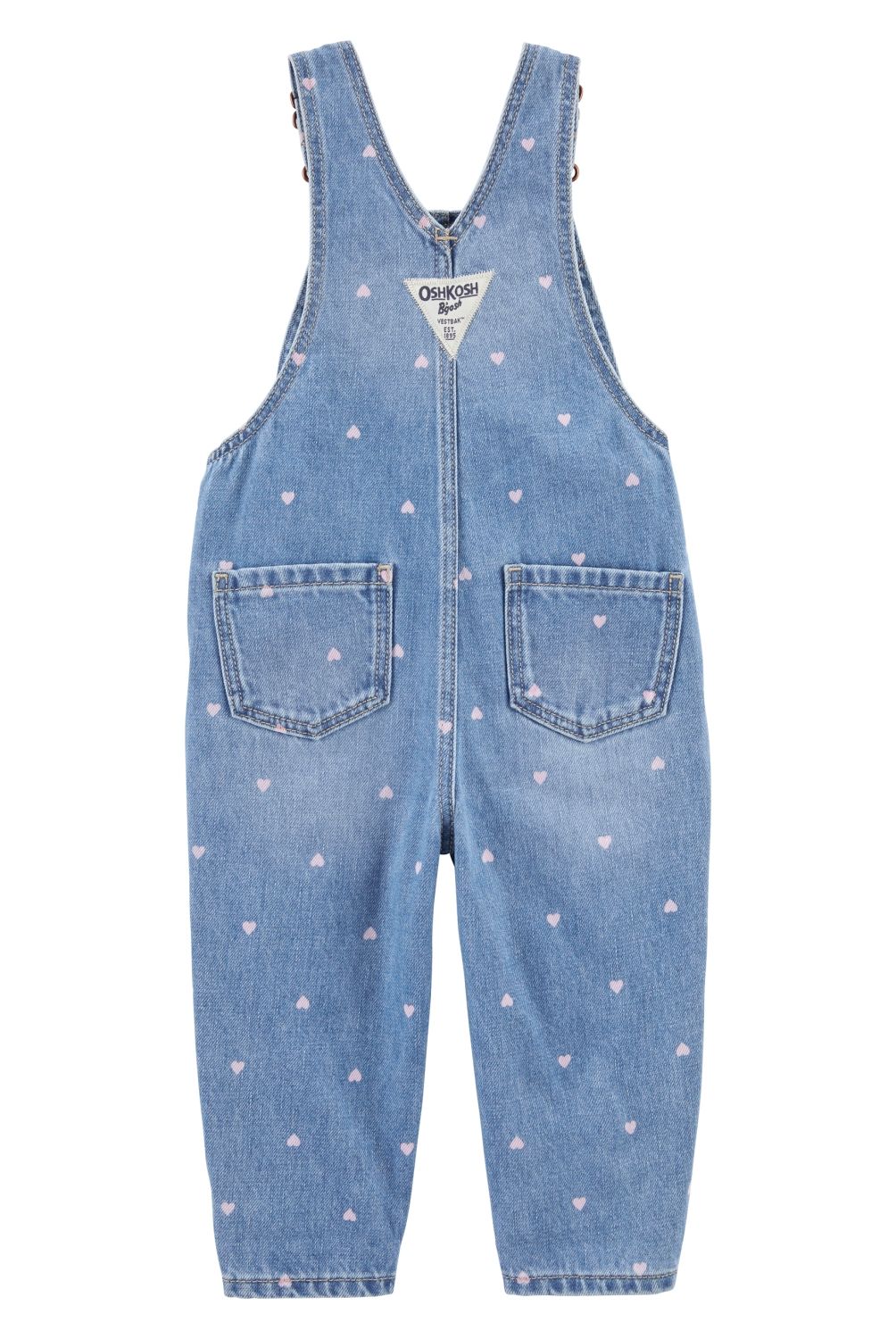 OSHKOSH - Jardinera Mezclilla Estampada Bebé Niña Oshkosh