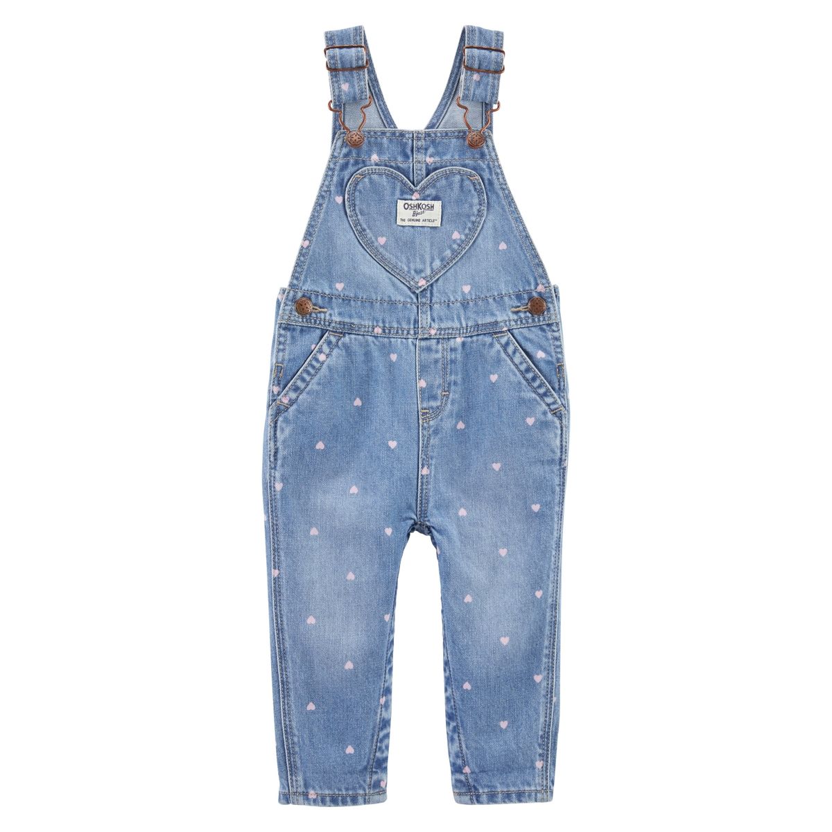 OSHKOSH - Jardinera Mezclilla Estampada Bebé Niña Oshkosh