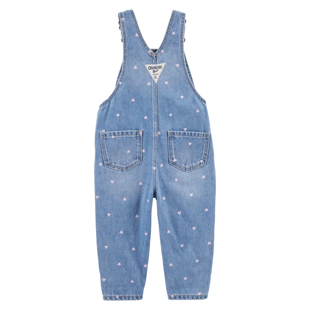 OSHKOSH - Jardinera Mezclilla Estampada Bebé Niña Oshkosh