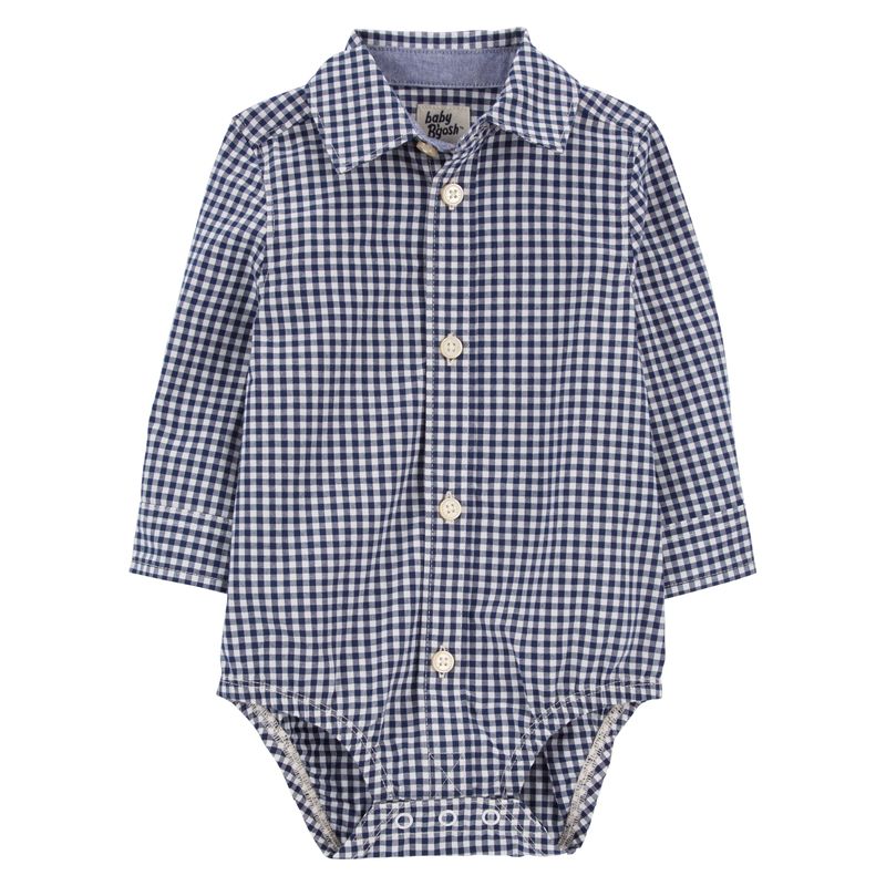 OSHKOSH - Body Algodón Tipo Camisa Bebé Niño Oshkosh