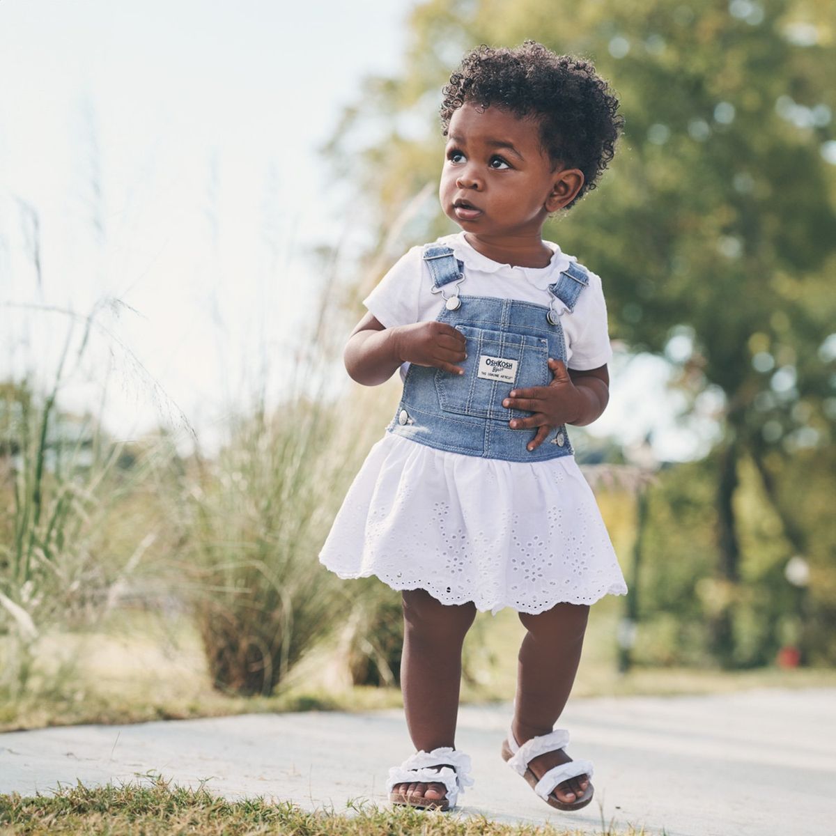 OSHKOSH - Vestido Tirantes Ajustables Bebé Niña Oshkosh